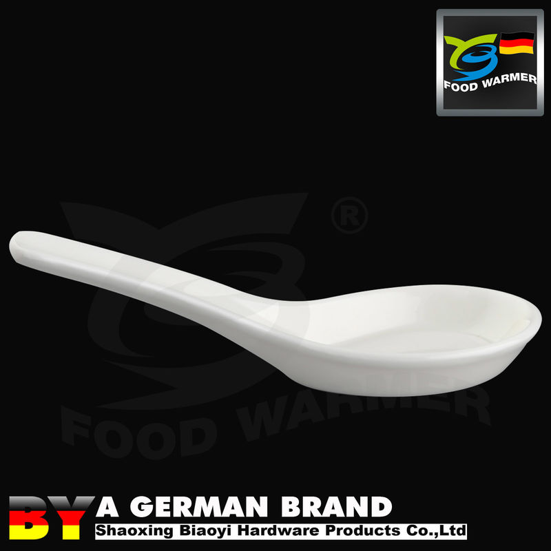 Chinese Style White Ceramic Durable Used Spoon without Hole win Standard Shape